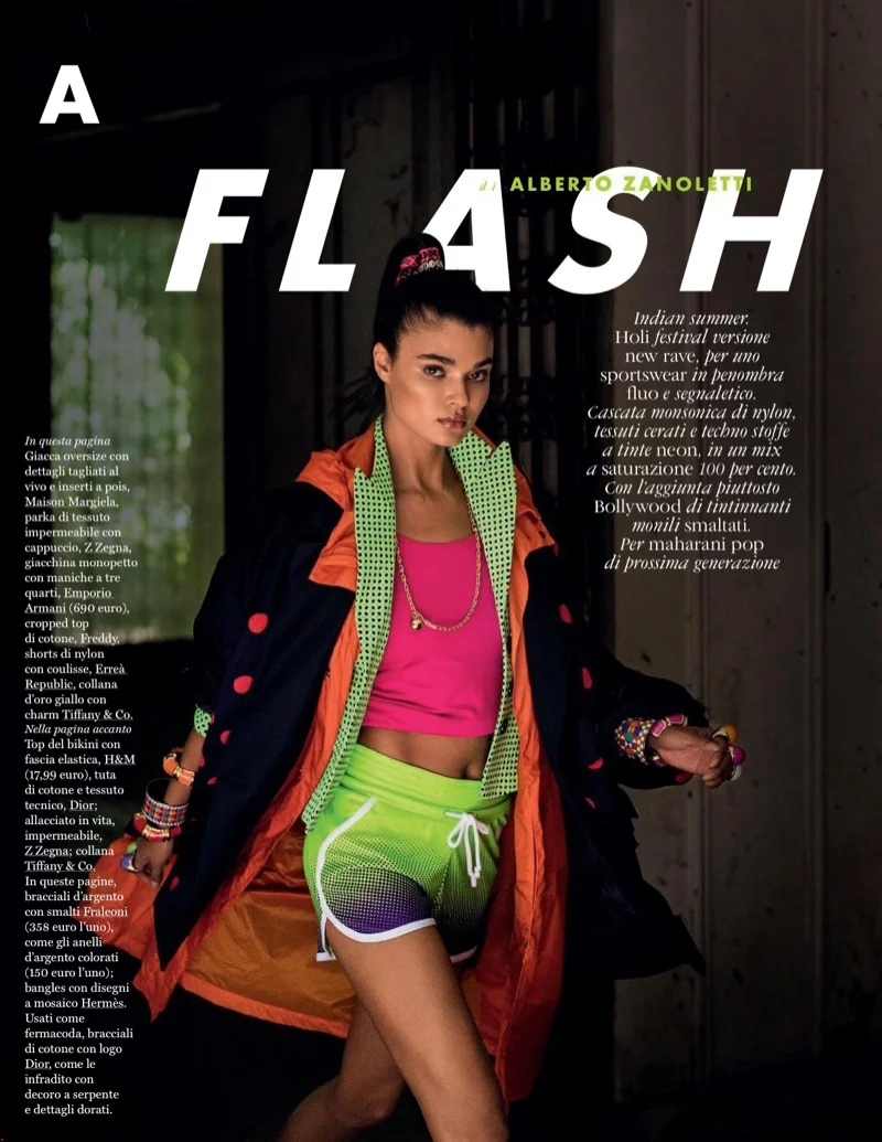 Gilles Bensimon Flashes A Bold Daniela Braga For ELLE Italy June